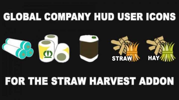 FS19 – Global Company Hud Icons For The Straw Harvest Addon V1