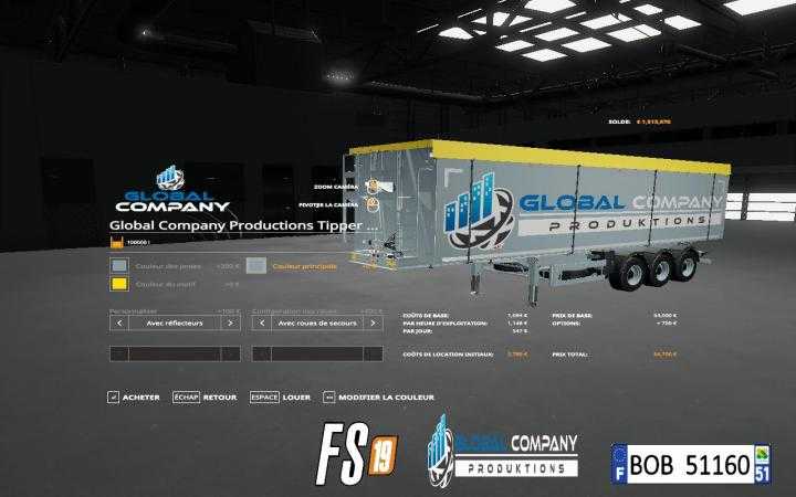 FS19 – Global Company Productions Trailers Pack V2
