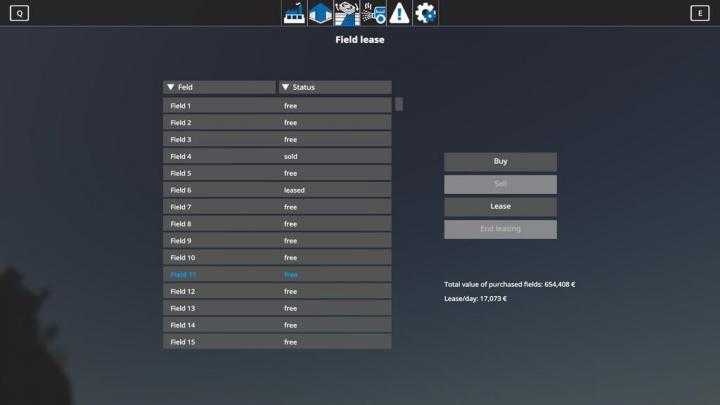 FS19 – Globalcompanyaddon – Field Leasing V1