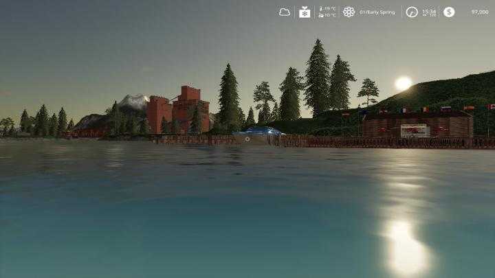 FS19 – Goldcrest Valley Marina (Boat Compatible) V2