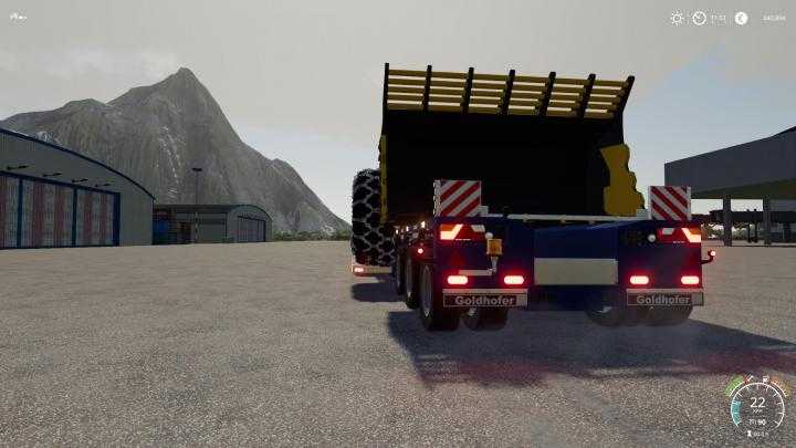 FS19 – Goldhofer Low Loader With Extensions V1