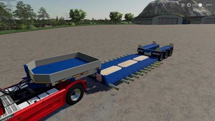 FS19 – Goldhofer Low Loader With Extensions V1