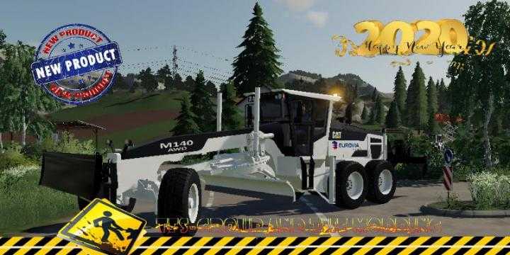 FS19 – Grader Cat M140 Awd V1.5