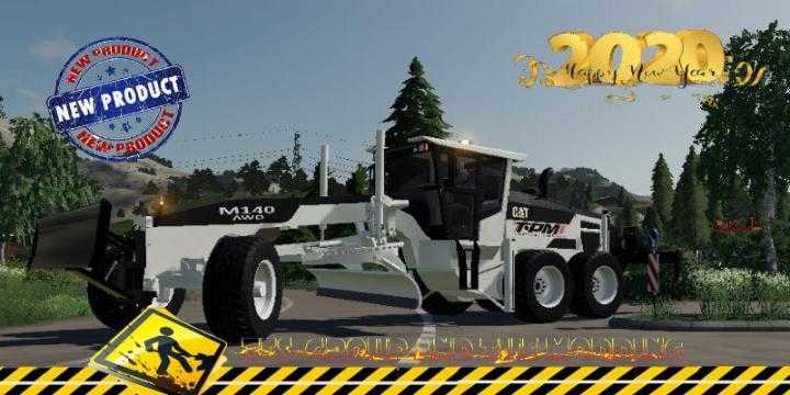 FS19 – Grader Cat M140 Awd V1.5