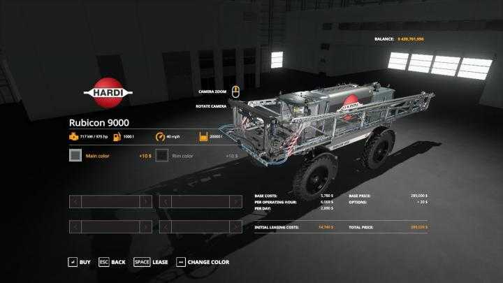 FS19 – Hardi Rubicon 9000 Ve V1