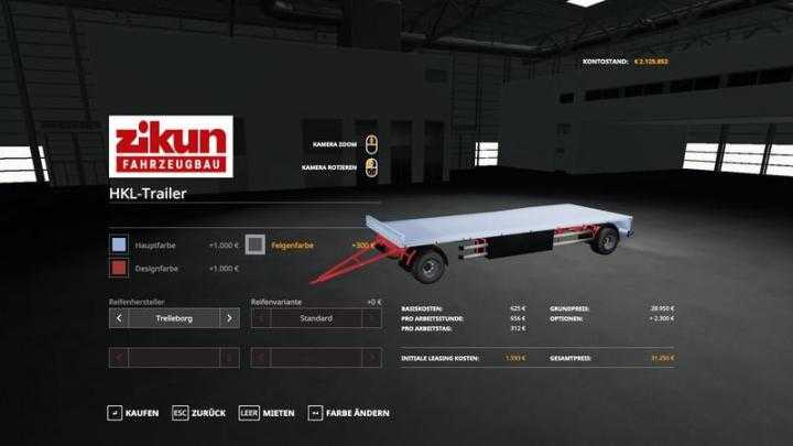 FS19 – Hkl Container Trailer V1