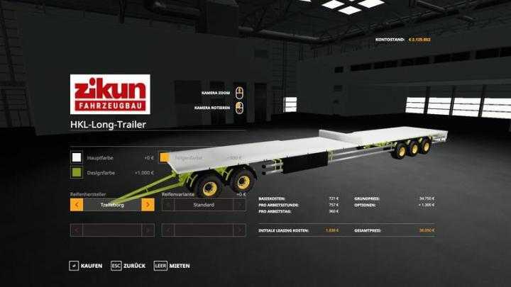 FS19 – Hkl Container Trailer V1