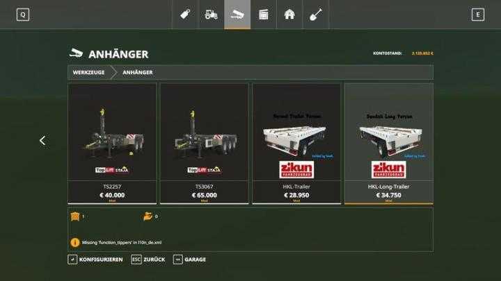 FS19 – Hkl Container Trailer V1