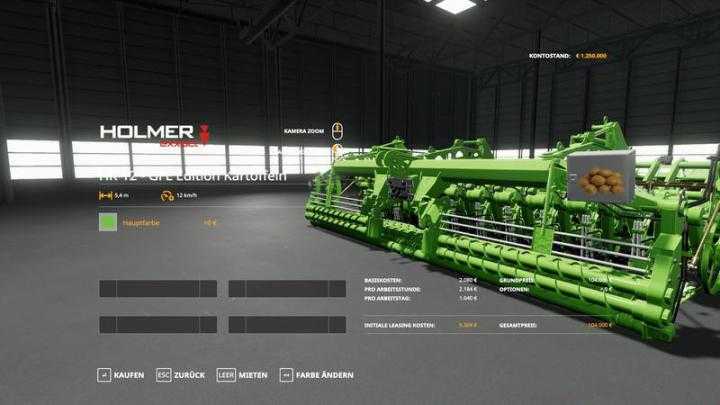 FS19 – Holmer Hr12 – Multifruit / Multicolor – Gfl Edition V2