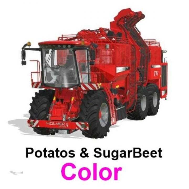 FS19 – Holmer With Potatos & Sugarbeet + Cutting Units V1.6