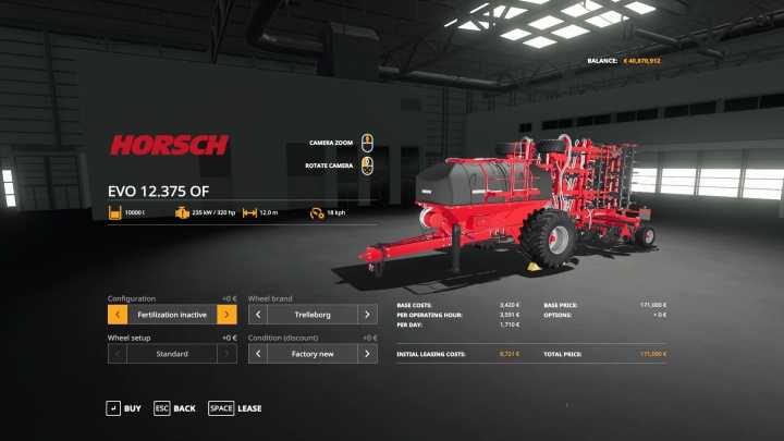 Horsch Pack With Optional Fertilization V1.0.1.0 FS19