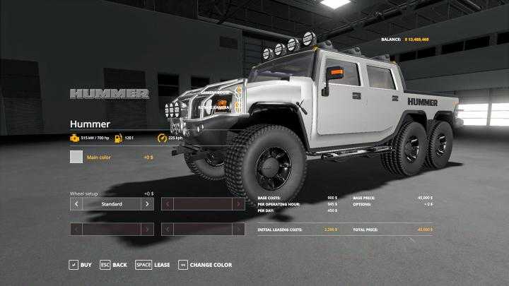 FS19 – Hummer H2 6X6 V1