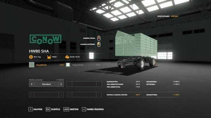 FS19 – Hw80Csha Trailer V1