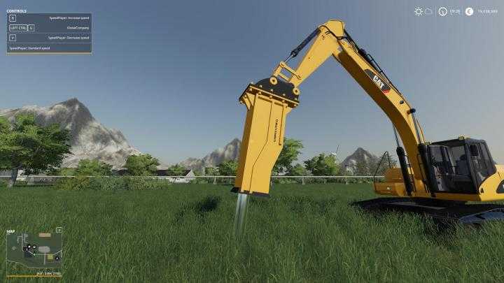 FS19 – Hydraulic Hammer For Cat 325D-L V0.5