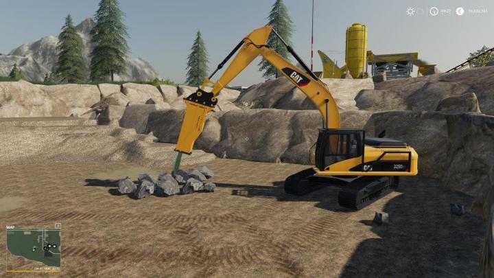 FS19 – Hydraulic Hammer For Cat 325D-L V0.5