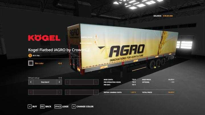 FS19 – Iagro Kogel Autoloader Trailer V1