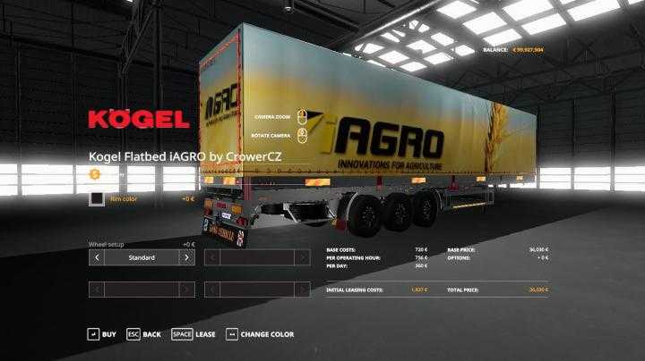 FS19 – Iagro Kogel Autoloader Trailer V1