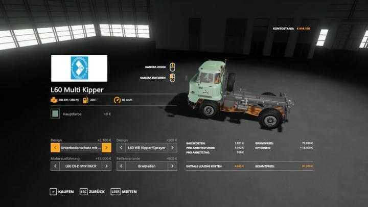 FS19 – Ifa L60 Swap Body Package V3.5