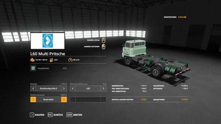 FS19 – Ifa L60 Swap Body Package V3.5