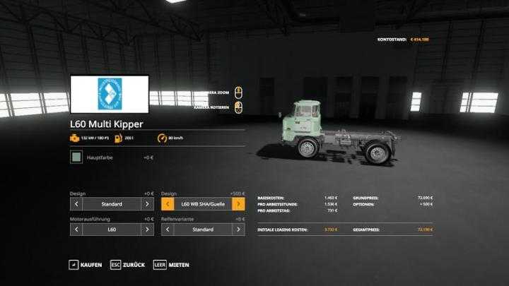 FS19 – Ifa L60 Swap Body Package V3.5