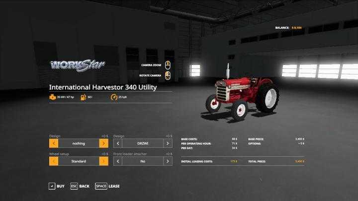 FS19 – International 340 Utility Ag Tires Wip V1.1