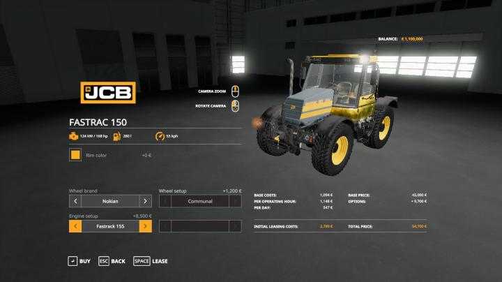 FS19 – Jcb Fastrac 150 Series V1.2