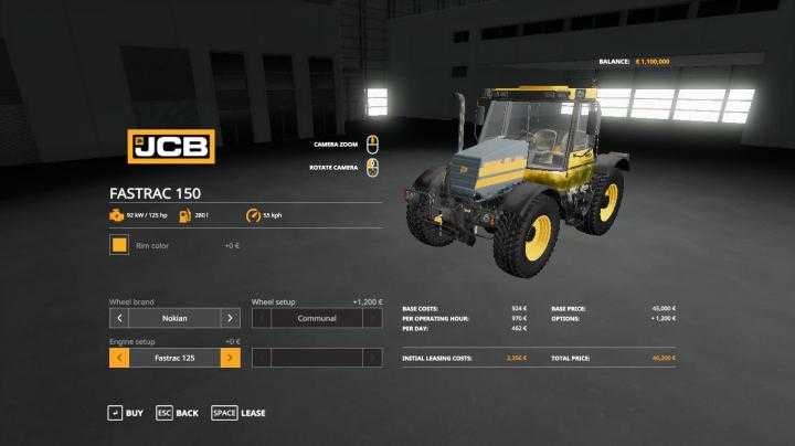 FS19 – Jcb Fastrac 150 Series V1.2