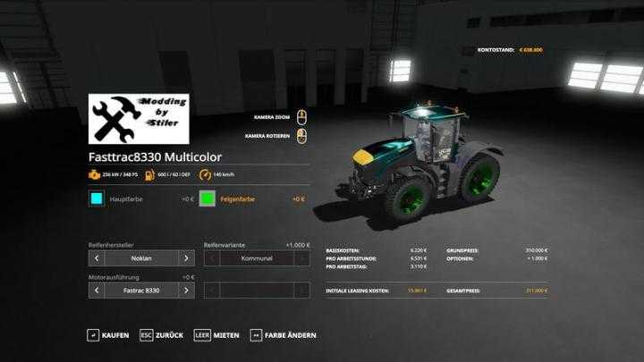 FS19 – Jcb Fasttrac 8330 Final V1.5