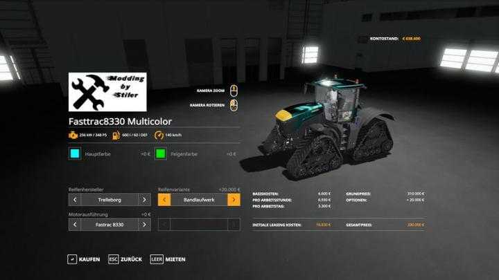 FS19 – Jcb Fasttrac 8330 Final V1.5