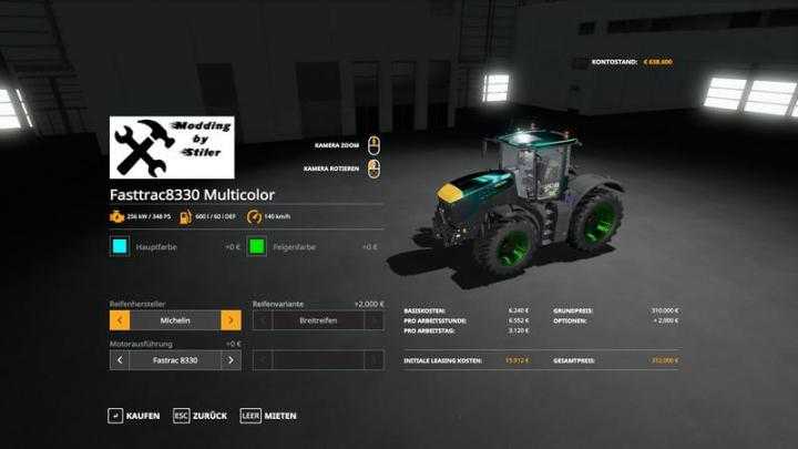 FS19 – Jcb Fasttrac 8330 Final V1.5