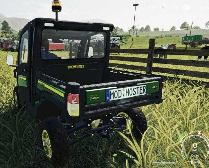 FS19 – Jd Xuv865M Gator With 46Ps, 75Kmh And License Plates V1.0.0.2