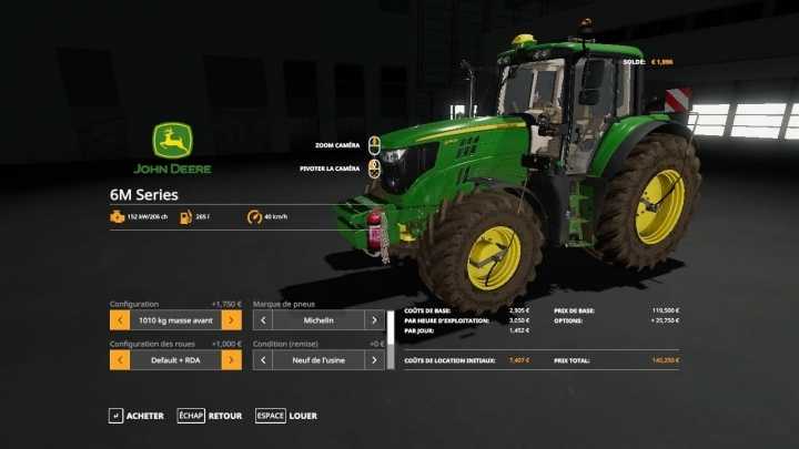 John Deere 6 Tracks V1.0 FS19