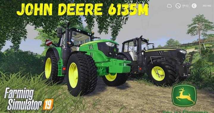 FS19 – John Deere 6135M And Black Beauty V1.1