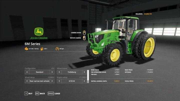 FS19 – John Deere 6M Custom Tractor V1