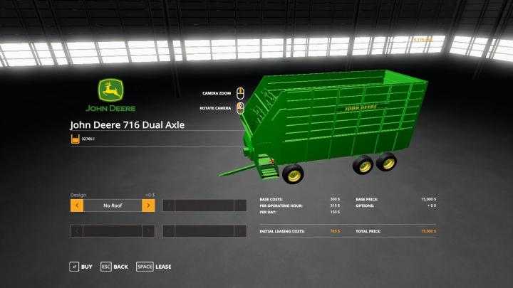 FS19 – John Deere 716 Dual Axle Forage Box V1