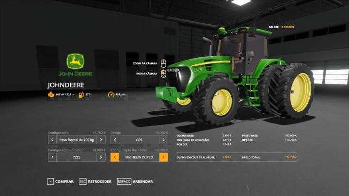 FS19 – Трактор John Deere 7J V1 - Mody-FS.ru