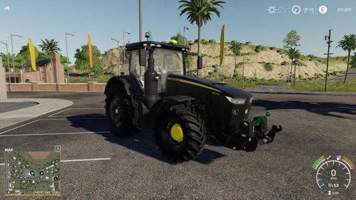 FS19 – John Deere 8R Black Tractor