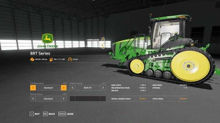 FS19 – John Deere 8Rt With Seatcam V1