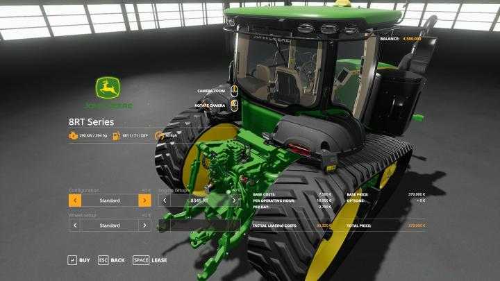 FS19 – John Deere 8Rt With Seatcam V1