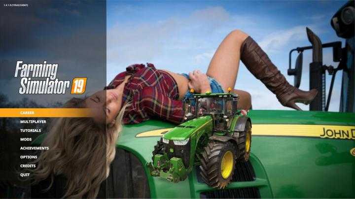 FS19 – John Deere Girl Edition Menu Background V1