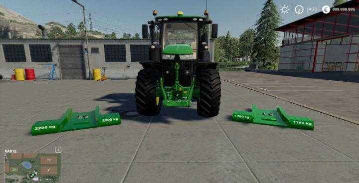 FS19 – John Deere Series 7R With Ezballast Underground Weight V1