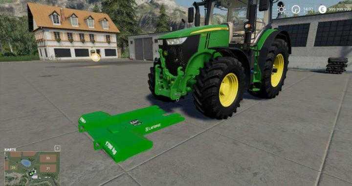 FS19 – John Deere Series 7R With Ezballast Underground Weight V1