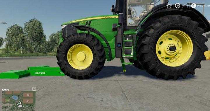 FS19 – John Deere Series 7R With Ezballast Underground Weight V1