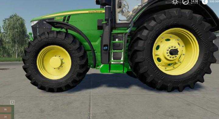 FS19 – John Deere Series 7R With Ezballast Underground Weight V1