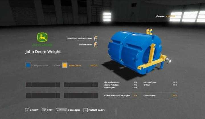 FS19 – John Deere Weight V1