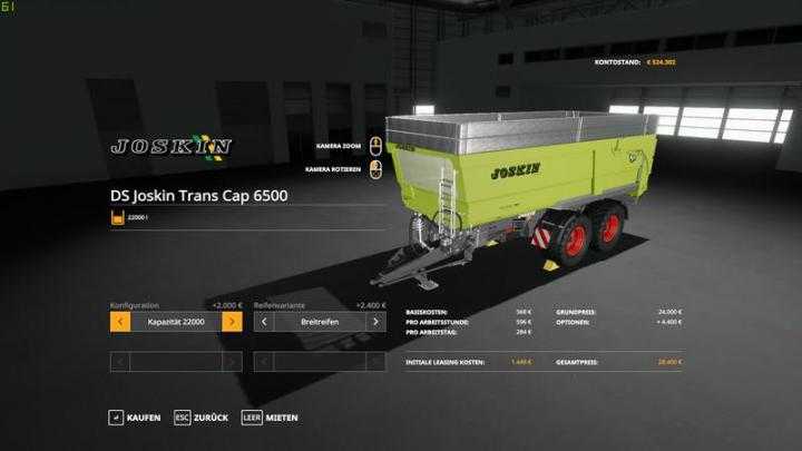 FS19 – Joskin Trans Cap 6500 V1