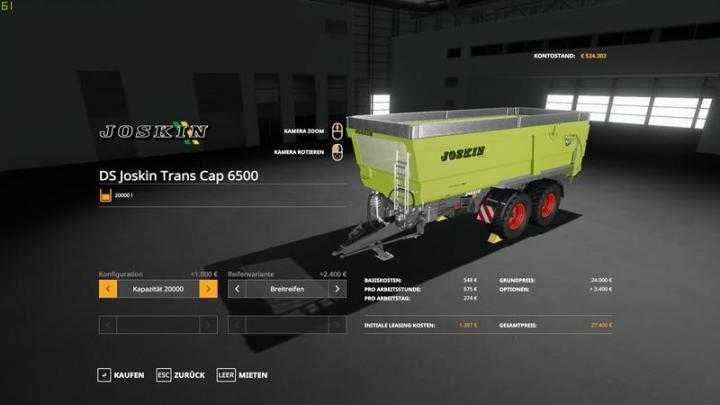 FS19 – Joskin Trans Cap 6500 V1