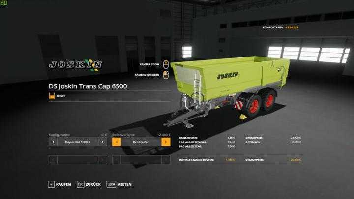 FS19 – Joskin Trans Cap 6500 V1