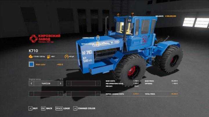 FS19 – Kirovets K-710 Tractor V2