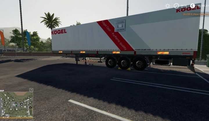 Kogel Original Trailer Автозагрузчик V1.0 FS19 Kogel Original Trailer Автозагрузчик V1.0 FS19